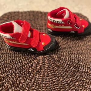 Cat & Jack size 6 toddler fire truck sneakers. Brand new and never used!